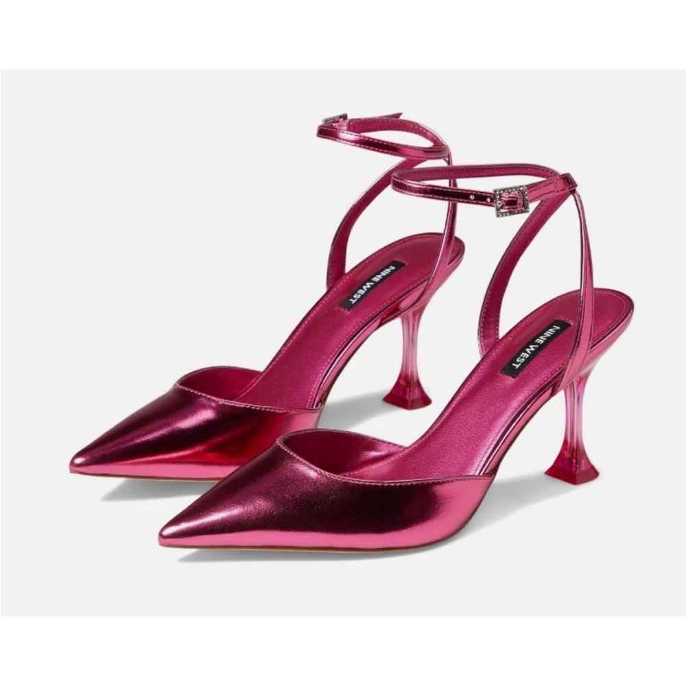 Nine West Haris Pink Metallic Women's Heels size 5